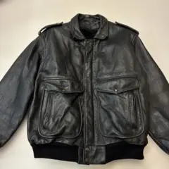 希少 80s YELLOW CLUB 牛革 短丈レザージャケット A-2 裏地赤 - メルカリ