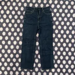 GUハイウエストストレートジーンズ