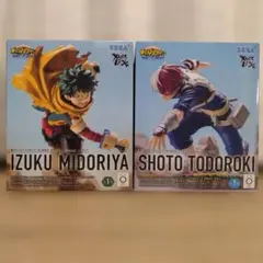【僕のヒーローアカデミア】緑谷出久　轟焦凍　XrossLink　フィギュア２点