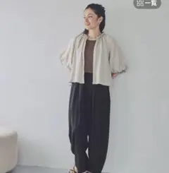 今季studio clipフリルブラウスブルゾンリネンのサムネイル