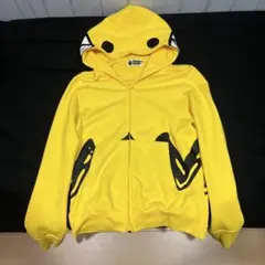 【激レア・極美品】BAPE × スヌーピー シャークパーカー イエロー Mのサムネイル