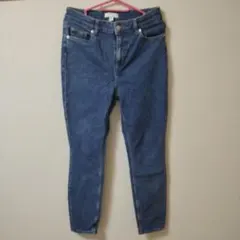 レディース　H&M　スリムフィットマム　ハイアンクル　デニム