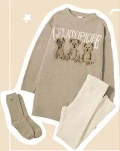 ジェラートピケ　ベアー　くまさん　3点セット