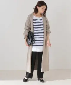 フレームワーク　framework ニットロングコート　ロングカーディガン