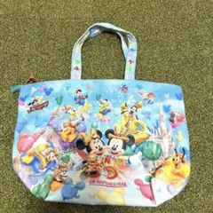 ディズニーランド　ミッキー ミニー　30周年　ハピネス　トートバッグ　青