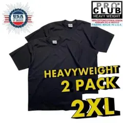 PROCLUB Tシャツ 2XLサイズ 2枚セット ブラック 黒 無地のサムネイル