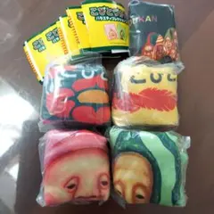 こびとづかんバラエティーコレクション2ガチャ　ガチャガチャ　巾着AＢランチクロス