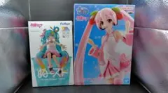 初音ミク フィギュア 2種セット ぬーどるストッパー BANPRESTO 桜ミク