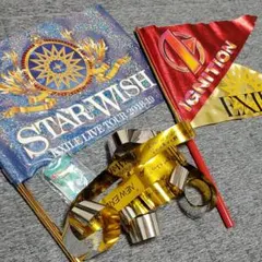 EXILE　ライブグッズ　フラッグ　ガチャ　テープ