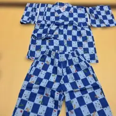 ミキハウス 甚平 パッチワーク和柄 プッチーくん100cm - メルカリ