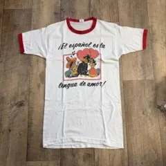 ア*ル様 70sバータグchampion半袖tシャツビンテージ半袖リンガーtシャ