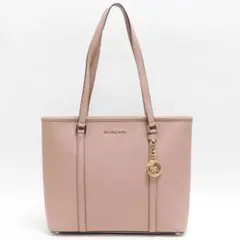 極美品 マイケルコース トートバッグ ハンドバッグ 肩掛け可能 A4収納 ピンク