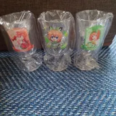 アニメキャラクター透明グラス6個セット