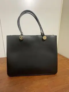 ブラック トートバッグ 合成皮革　 Macro Blanchini