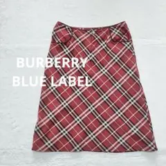 BURBERRY BLUE LABEL ピンクノバチェック スカート 38 美品