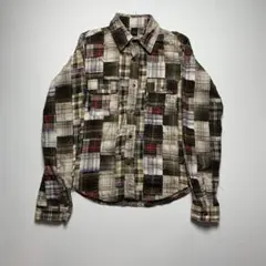 pledge archive patch work check shirtのサムネイル