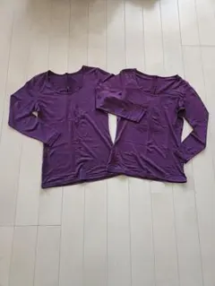 ユニクロ UNIQLO ヒートテック UネックT 8分袖 Mサイズ