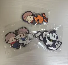 呪術廻戦　ラバーストラップ　3個セット 虎杖悠仁　パンダ　虎杖悠仁+ 両面宿儺