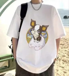 イギー　プリント　Tシャツ　ホワイト　Lサイズ　ユニセックス　ジョジョ
