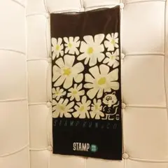 STAMP RUN&CO NECK GAITER (FLOWER -GRAY-)