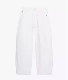 ZARA TRFバギーバルーン ミッドライズ デニムパンツ カーヴィーデニム