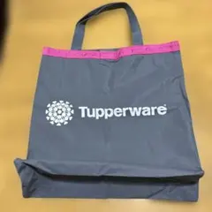 未使用　Tupperware エコバッグ グレー/ピンク
