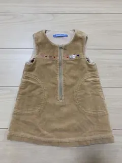 ファミリア　コーデュロイジャンパースカート