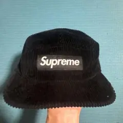 ほぼ新品 Supreme Corduroy Camp Cap ブラック 25ss - メルカリ