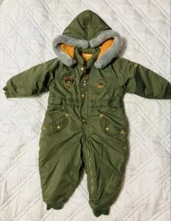 フード付きオリーブグリーンアウター 95cm