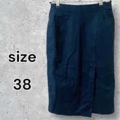 ナノユニバース レディースタイトスカート (38) M位 ネイビー