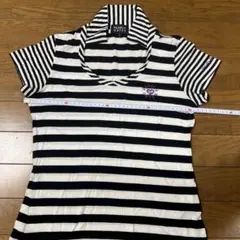 PEARLY GATES ボーダー 半袖 ポロシャツ サイズ1のサムネイル