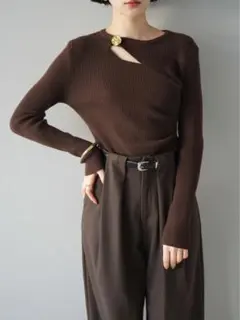 アシンメトリー ニット