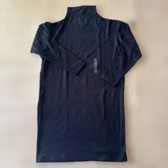 UNIQLO ブラック ソフトニットフリースワンピース Lサイズ