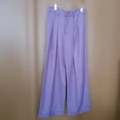 【GU】ストレートパンツ 紫