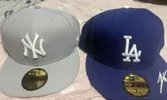ニューヨーク・ヤンキースとロサンゼルス・ドジャース キャップセット