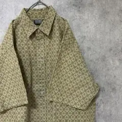00S 半袖　柄シャツ　メンズ　古着　個性派　奇抜