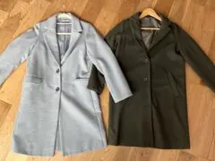 INGNI イング グレー グリーン ロングコート チェスターコート２種セット