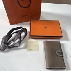 新品 未使用 HERMES イリアード コンパクトカードケース ダーク 