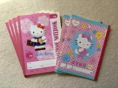 ハローキティ 10mm方眼ノート4冊 漢字練習ノート2冊 平成レトロ