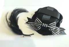 ALICE and the PIRATES 羽根付きストライプリボンミニハット