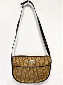 ディオール☆ショルダー　トロッター2wayハンドバッグ　CDロゴ　ヴィンテージ