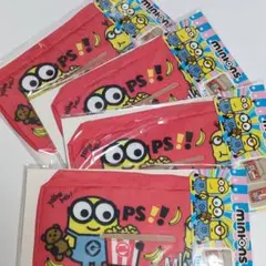 ミニオンズ　吊り下げ　ティッシュカバー　レッド　ミニオン　4個