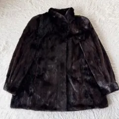 상태좋음 ✨XL相当 KANAZAWA MINK 毛皮コート ミンク ホック ミドル