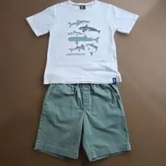 Tシャツ：KRIFFMAYER(150)　ハーフパンツ：GAP(160)のセット