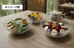 ハローキティ ガラスボウル 3個 マグカップセット
