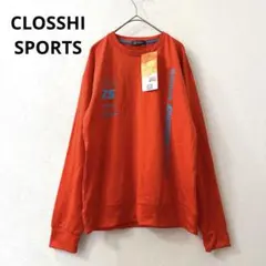 新品　CLOSSHI SPORTS スポーツ　長袖 トレーナー オレンジ 裏起毛のサムネイル