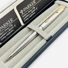 送料込み】パーカー 180 万年筆 シルバーカラー 両面ニブ 箱あり