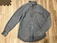 nano universe　ナノユニバース　長袖シャツ　ブルーグレー　S