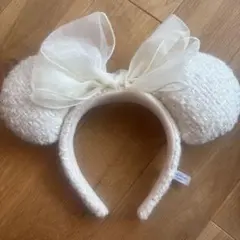 ミッキー型カチューシャ ホワイト