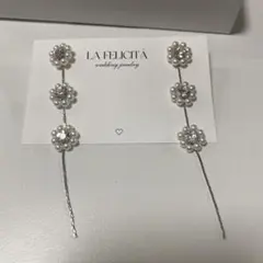 LA FELICITÀ ピアス シルバー　結婚式　披露宴　ブライダル